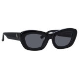 The Attico - Rania Cat Eye Sunglasses in Black - Sunglasses - Official - The Attico Eyewear by Linda Farrow