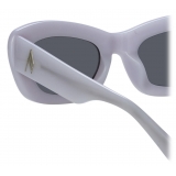 The Attico - Rania Cat Eye Sunglasses in Grey - Sunglasses - Official - The Attico Eyewear by Linda Farrow