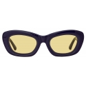 The Attico - Rania Cat Eye Sunglasses in Purple - Sunglasses - Official - The Attico Eyewear by Linda Farrow