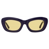 The Attico - Occhiali da Sole Rania Cat Eye in Viola - Occhiali da Sole - Official - The Attico Eyewear by Linda Farrow