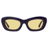 The Attico - Occhiali da Sole Rania Cat Eye in Viola - Occhiali da Sole - Official - The Attico Eyewear by Linda Farrow