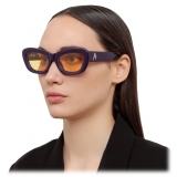 The Attico - Rania Cat Eye Sunglasses in Purple - Sunglasses - Official - The Attico Eyewear by Linda Farrow