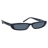 The Attico - Thea Angular Sunglasses in Black - Sunglasses - Official - The Attico Eyewear by Linda Farrow