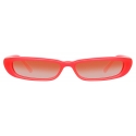 The Attico - Thea Angular Sunglasses in Neon Pink - Sunglasses - Official - The Attico Eyewear by Linda Farrow