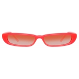 The Attico - Thea Angular Sunglasses in Neon Pink - Sunglasses - Official - The Attico Eyewear by Linda Farrow