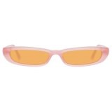 The Attico - Thea Angular Sunglasses in Pink - Sunglasses - Official - The Attico Eyewear by Linda Farrow