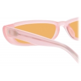 The Attico - Thea Angular Sunglasses in Pink - Sunglasses - Official - The Attico Eyewear by Linda Farrow