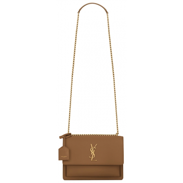 Yves Saint Laurent - Sunset Medium in Smooth Leather - Fox - Saint Laurent Exclusive Collection