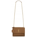 Yves Saint Laurent - Sunset Medium in Smooth Leather - Fox - Saint Laurent Exclusive Collection