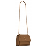 Yves Saint Laurent - Sunset Medium in Smooth Leather - Fox - Saint Laurent Exclusive Collection