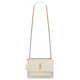 Yves Saint Laurent - Sunset Medium in Smooth Leather - Blanc Vintage - Saint Laurent Exclusive Collection