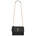 Yves Saint Laurent - Sunset Medium in Crocodile-Embossed Leather - Black - Saint Laurent Exclusive Collection