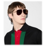 Gucci - Occhiale da Sole Aviatore - Oro - Gucci Eyewear