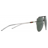 Gucci - Occhiale da Sole Aviatore - Argento - Gucci Eyewear