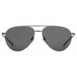 Gucci - Occhiale da Sole Aviatore - Argento - Gucci Eyewear