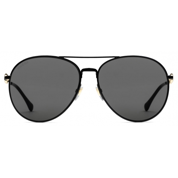 Gucci - Occhiale da Sole Aviatore - Nero - Gucci Eyewear