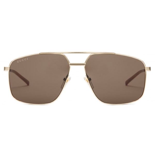 Gucci - Occhiale da Sole Navigatore - Oro - Gucci Eyewear