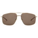 Gucci - Occhiale da Sole Navigatore - Oro - Gucci Eyewear