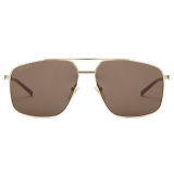 Gucci - Navigator Sunglasses - Gold - Gucci Eyewear