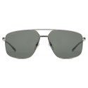 Gucci - Navigator Sunglasses - Silver - Gucci Eyewear