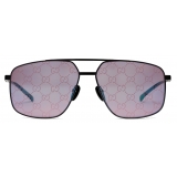 Gucci - Occhiale da Sole Navigatore - Nero - Gucci Eyewear