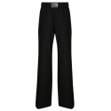 Dolce & Gabbana - Black Wool Blend Flared Trousers - Dolce & Gabbana Exclusive Luxury Collection