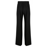 Dolce & Gabbana - Black Wool Blend Flared Trousers - Dolce & Gabbana Exclusive Luxury Collection