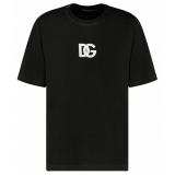 Dolce & Gabbana - Black Cotton Logo Print T-Shirt - Dolce & Gabbana Exclusive Luxury Collection