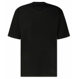 Dolce & Gabbana - Black Cotton Logo Print T-Shirt - Dolce & Gabbana Exclusive Luxury Collection