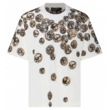 Dolce & Gabbana - Beige Cotton Graphic Print T-Shirt - Dolce & Gabbana Exclusive Luxury Collection