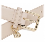 Dolce & Gabbana - Light Pink DG Logo Belt - Dolce & Gabbana Exclusive Luxury Collection