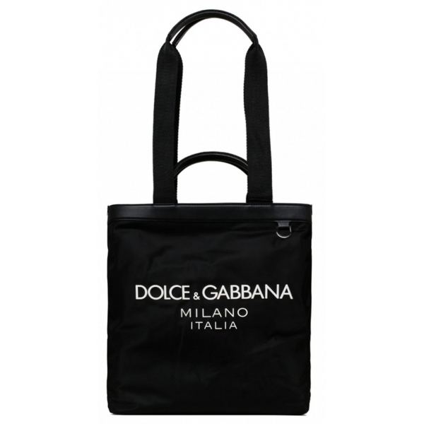 Dolce & Gabbana - Black Shopping Tote Bag - Dolce & Gabbana Exclusive Luxury Collection