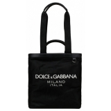 Dolce & Gabbana - Black Shopping Tote Bag - Dolce & Gabbana Exclusive Luxury Collection