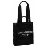 Dolce & Gabbana - Black Shopping Tote Bag - Dolce & Gabbana Exclusive Luxury Collection