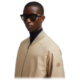 Moncler - Claro Squared Sunglasses - Shiny Brown Tortoise - Moncler Eyewear