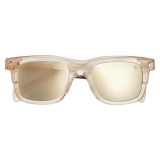 Moncler - Claro Squared Sunglasses - Shiny Transparent Off-White - Moncler Eyewear