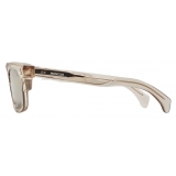 Moncler - Claro Squared Sunglasses - Shiny Transparent Off-White - Moncler Eyewear