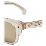 Moncler - Claro Squared Sunglasses - Shiny Transparent Off-White - Moncler Eyewear