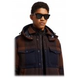 Moncler - Claro Squared Sunglasses - Shiny Black - Moncler Eyewear