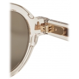 Moncler - Occhiali da Sole Rotondi Rondosa - Bianco Trasparente Lucido - Moncler Eyewear