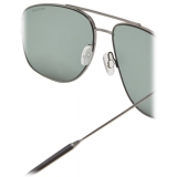 Moncler - Alumni Pilot Sunglasses - Gunmetal Gray - Moncler Eyewear