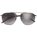 Moncler - Alumni Pilot Sunglasses - Matte Black - Moncler Eyewear