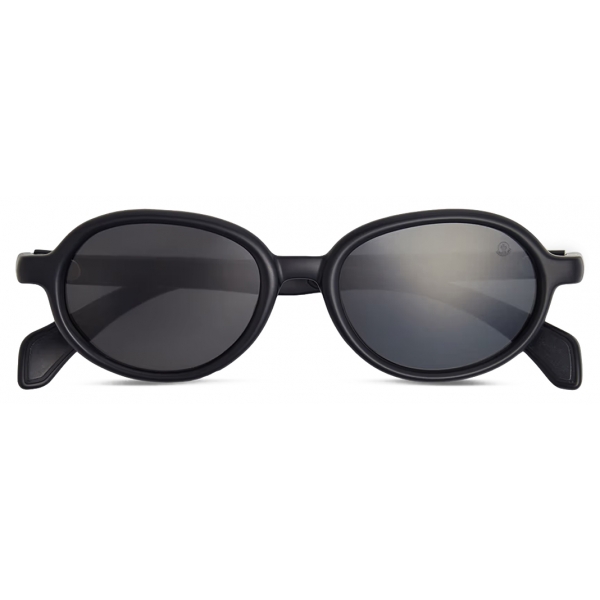 Moncler - Caprice Oval Sunglasses - Matte Black - Moncler Eyewear