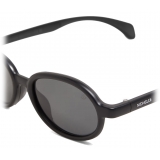 Moncler - Caprice Oval Sunglasses - Matte Black - Moncler Eyewear