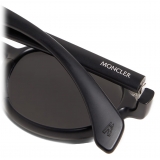 Moncler - Caprice Oval Sunglasses - Matte Black - Moncler Eyewear