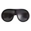 Moncler - Cloche Pilot Sunglasses - Matte Black - Moncler Eyewear