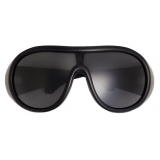 Moncler - Cloche Pilot Sunglasses - Matte Black - Moncler Eyewear