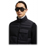 Moncler - Fhaite Pilot Sunglasses - Shiny Black - Moncler Eyewear