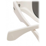 Moncler - Futuro Round Sunglasses - Matte White - Moncler Eyewear