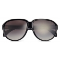 Moncler - Occhiali da Sole Pilot Halcyonne - Nero Brillante - Moncler Eyewear